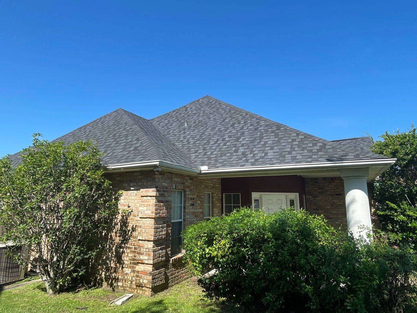 New Roof Installation with CertainTeed Landmark Moire Black with 130 MPH Wind Warranty